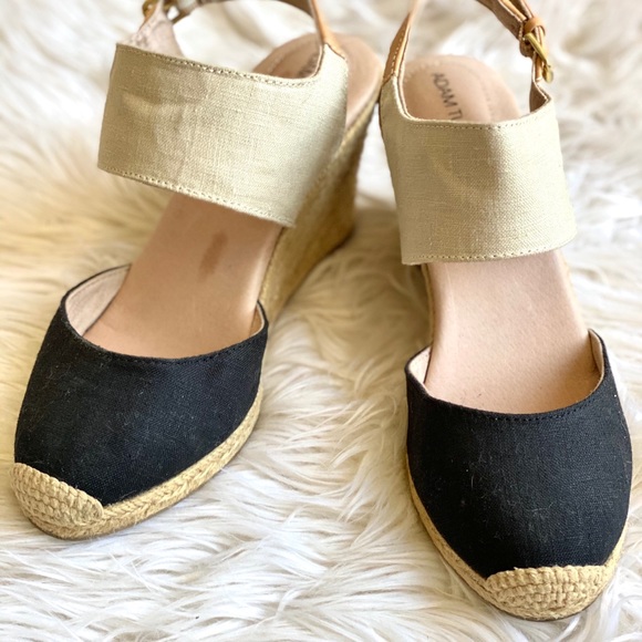 Adam tucker heeled & two toned espadrille sandals - Picture 2 of 3